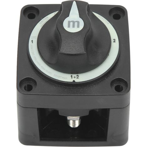 Sélecteur de batterie marine à 4 positions, interrupteur coupe-circuit d'alimentation pour bateau/camping-car (1/5)