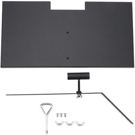 QORVA-Support de marqueur funéraire en fer anti-décoloration, assemblage facile, finition mate, trou de drainage, support de plaque commémorative pour proches et animaux de compagnie (1/5)