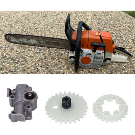 Accessoires pour tronçonneuse STIHL MS380 MS381 038 038AV 038 SUPER MAGNUM MS 380 381 : engrenage de pompe à huile, vis sans fin, roue de remplissage d'huile, référence 11196403200 (1/5)