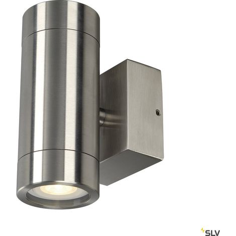 Applique extérieure ASTINA STEEL inox GU10/QPAR51 2x 35W max IP44 inox 304 - SLV - 233302 (1/4)