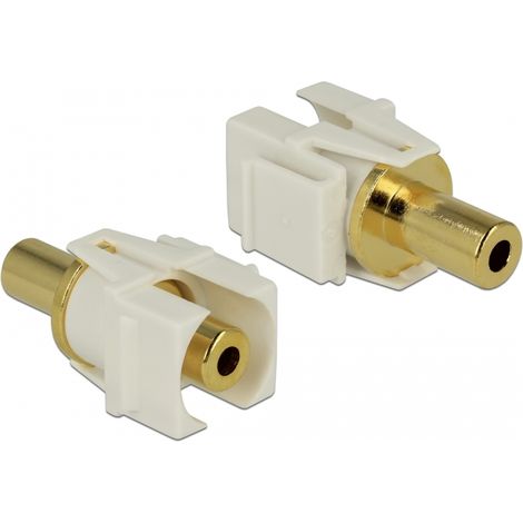Keystone module stereo jack 3.5 mm female  stereo jack 3.5 mm female gold plated