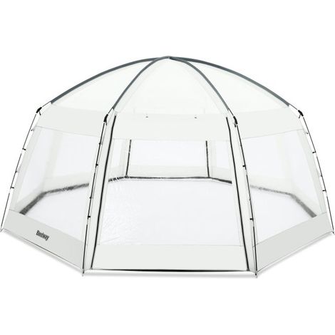 Bestway Dôme de protection pour piscine hors-sol ronde diamètre 4.88 m max