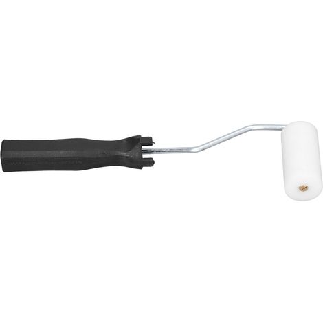 Rouleau de stratification en fibre de verre ergonomique, efficace et facile à nettoyer, avec poignée, pour l'industrie du verre. (1/5)