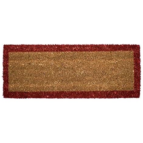 Zerbino Cocco Naturale Salvagradino Porta Ingresso Casa Antiscivolo Bordeaux - 25x50 cm