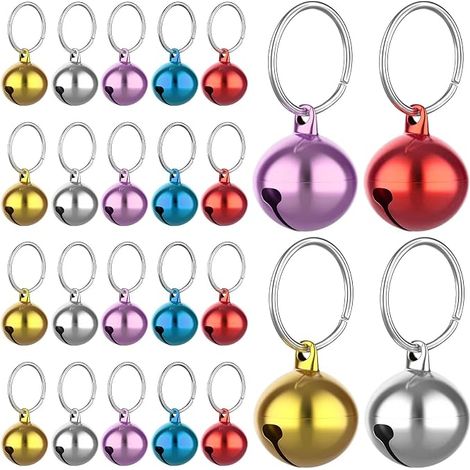Dog Cat Bells Metal Bells with Buckles Pendant Pet Accessory Pet Training Charms (1/5)