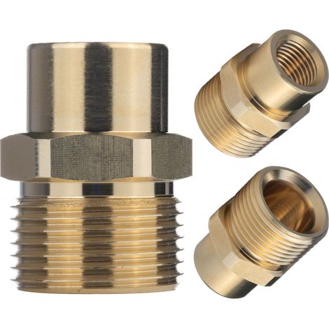 Adaptador/reducción M22 a 1/4"" para hidrolimpiadora