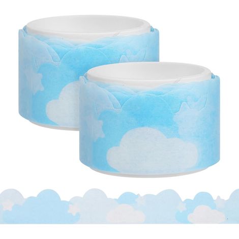 Washi Tape et Facile à Utiliser pour Scrapbooking Ruban Adhésif Décoratif 2 Rouleaux en Papier Washi, Solide DIY pour Projets Créatifs (1/5)