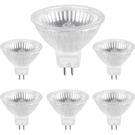 lampadine alogene GU5.3 da 35W 12V, 680lm bianco caldo 2700K dimmerabili, lampadine spot alogene MR16 (1/5)