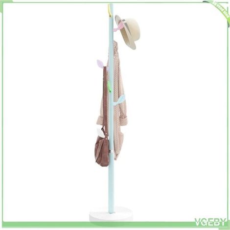 377091 Porte-manteau bleu 172 cm fer enduit de poudre (1/5)