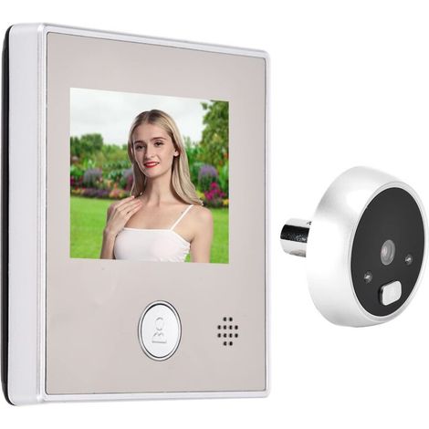Sonnette numrique Domestique, cran Tactile 2,8 Pouces Grand Angle 35 , Sonnette vido Intelligente cran LCD TFT pour la scurit Domicile (1/5)