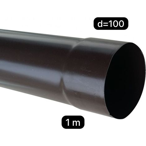 Tubo pluviale in p.v.c. Ø100 testa di moro 1 ml