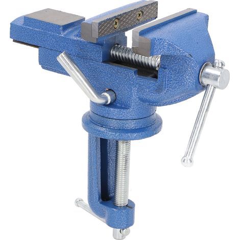 Étau d'établi robuste, mâchoires de 80 mm, haute dureté, rotation à 360°, fixation universelle pour table (1/4)