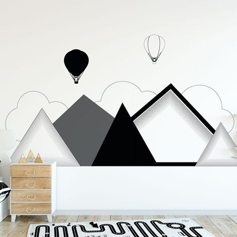 Stickers enfant montagnes géantes scandinaves Nordkapp 80 x 105 cm (1/5)