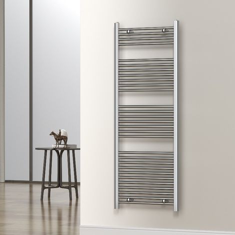 Termoarredo Scaldasalviette Warm Cromato Dritto 150x50 Cm Interasse 45 Cm
