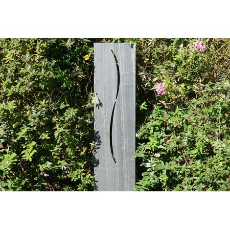 Classgarden – Totem ardoise 120 cm – Décoration de jardin moderne – Largeur 30 cm – Épaisseur 3 cm – Poids 30 kg – Pack de 1