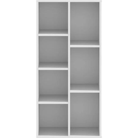 vidaXL Bücherregal Weiß 50x25x105 cm Ingenieurholz