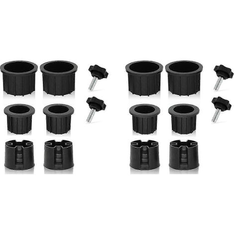 Lot de 16 bouchons et capuchons pour pied de parasol, pièces de rechange pour stabilisateur de pied de parasol de terrasse (1/5)