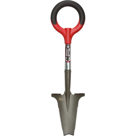 Mini-excavador - ROOTSLAYER™ - Rojo - Adulto - Ideal para actividades al aire libre - Cabeza en forma de V - Acero al carbono af