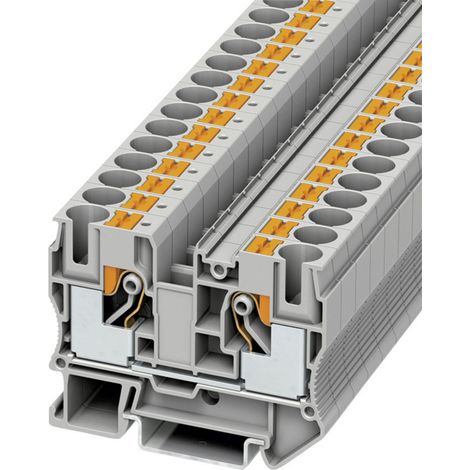 Phoenix Contact 3212120 Durchgangsklemme 10.2 mm Schnellanschluss  Grau 1 St.