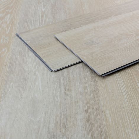 ML-Design Suelo de Vinilo PVC Instalación Sistema de Click 35 Lamas Vinílicas de Aspecto Madera Marrón Afterglow Roble 122x18 cm, Grosor 4,2mm, 7,7m² Antideslizantes e Impermeables Clase de Carga 34 (1/5)