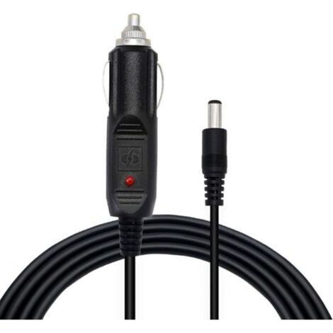 Câble de Prise Allume-Cigare DC 5,5 x 2,5 mm mâle vers DC 12 Câble d'alimentation Automatique pour Voitures, camions, Bus(1.5M,2pcs)-INHHUB