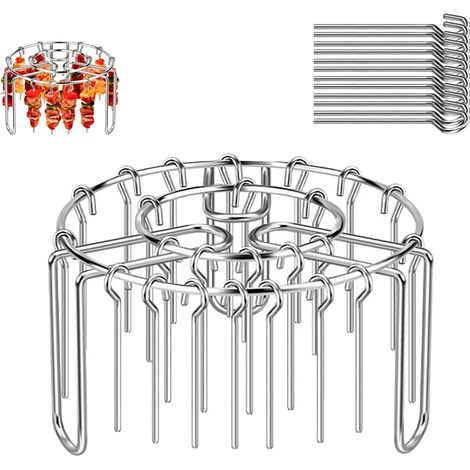 Support à brochettes en acier inoxydable pour friteuse air, modèle (1/5)