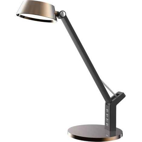 Flexo Goya Cobre/negro 8w 590lm 3000k, 4000k, 6500k Regulable Intensidad Puerto USB Tactil 40,4x17,1x31,6 Cm (1/2)