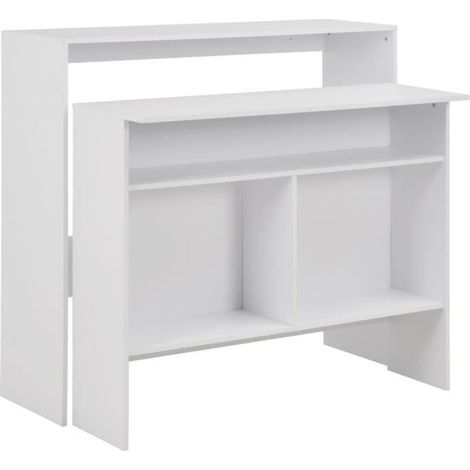 Meuble de bar blanc Keo 130 (1/5)