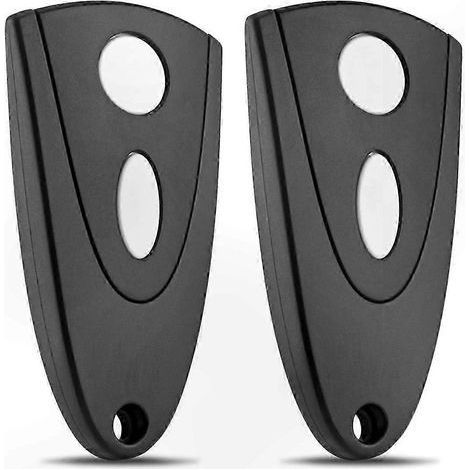 Télécommande universelle de remplacement pour porte de garage 433 MHz, clé blanche (lot de 2) (1/5)