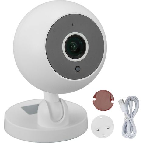 Caméra de Surveillance WiFi HD 1MP avec Vision Nocturne IR, Contrôle par Application pour Sécurité Domestique (1/5)