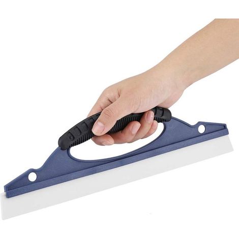 Raclette de Douche grattoir de Nettoyage - Silicone fenêtre Miroir de Bureau Verre Eau Savon essuie-Glace pour Salle de Bain Cuisine Bureau Voiture (1/5)
