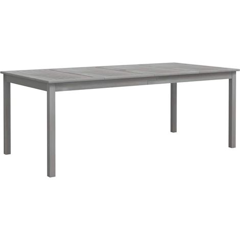 Maison Exclusive - Gartentisch Grau 200x100x75 cm Massivholz Akaz (1/5)