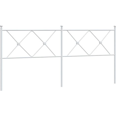 Maison Exclusive - Cabecero de repuesto de metal blanco 180 cm