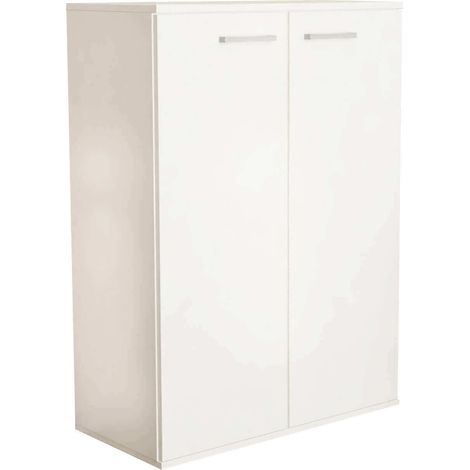 MOBILETTO RIVER CON 2 ANTE 68 X 34 X H93,5 CM IN COLORE BIANCO (1/5)