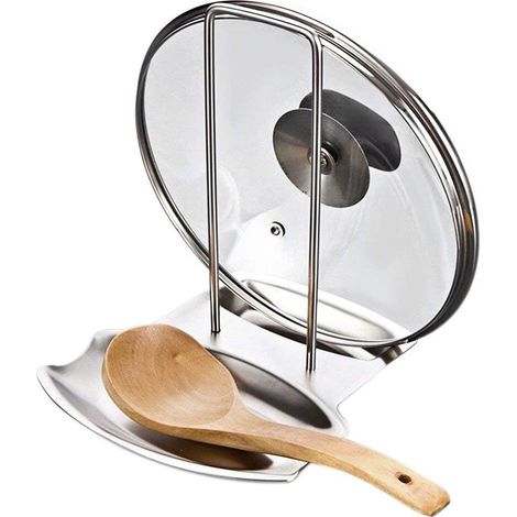 Acier Inoxydable Casserole Couvercle-Housse de Protection pour Repose-cuillère (1/5)