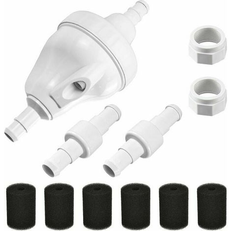 1 kit de vannes pour robot piscine, vanne G52 améliorée, amplificateurs de débit, brosses de nettoyage, raccords pivotants D20, écrous D15 (1/5)