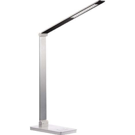 CHARGY Lampada da tavolo 45 LED dimmer touch con base di ricarica wireless per smartphone