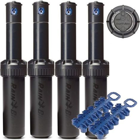 Arroseur Rain Bird 5004PCSAM avec clapet anti-retour Lot de 4 Portée : 4,6 à 10,7 m Arroseur turbine 3/4 pouce réglable 50 (1/5)