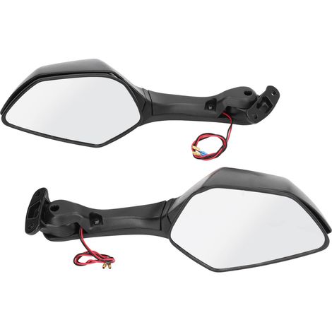 Seitenspiegel, dekorativer Motorrad-Rückspiegel mit Blinkern für Motorräder.