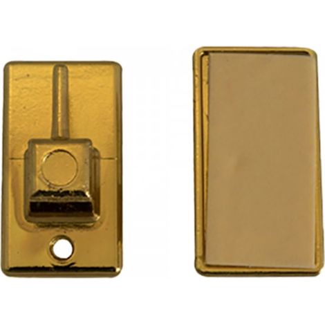 GANCIO ADESIVO IN METALLO PER BRIS BRIS colore oro- 12 blister