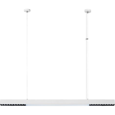 Lampada a sospensione/soffitto moderna lineare bianca 120 cm LED a colori variabili 47W CALI Light Prestige (1/5)