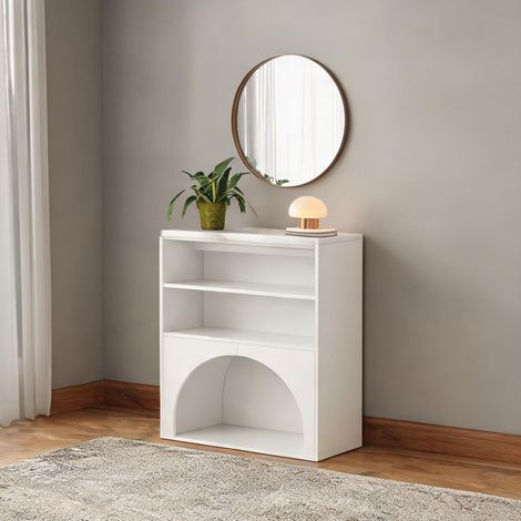 Buffet coloris blanc en MDF 120 x 40 x 100 cm (1/5)