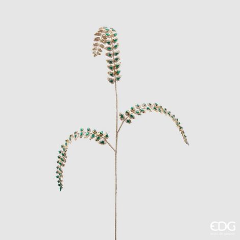 EDG Enzo De Gasperi Ramo Felce Diamonds H88 cm Verde – Ramo Decorativo Natalizio (1/3)