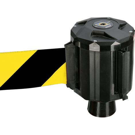 Barrière sécurité RS PRO Noir/Jaune en Acier Haut. 160 mm ( Prix pour 1 )