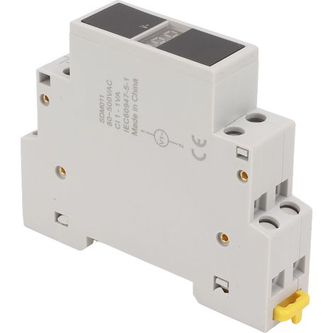 Voltmètre monophasé à affichage numérique, boîtier ABS, mini voltmètre modulaire pour électricien, 80-500 V CA, AC 80 V - 500 V (1/5)