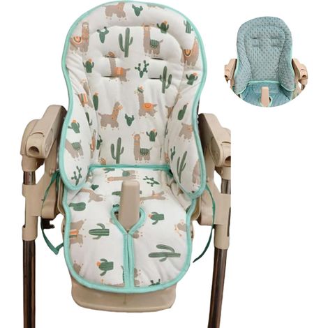 Coussin ergonomique pour chaise haute pour bébé offrant un dos doux et un nettoyage facile pour de longues heures d'alimentation (1/5)