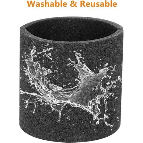 Manchon Filtrant en Mousse pour Shop Vac 90585 – Filtre Lavable et Réutilisable – Pièce de Remplacement (1/5)