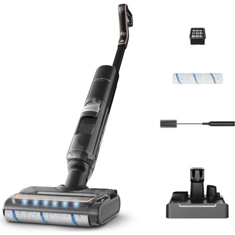 Rowenta X-Clean 7 , Lavapavimenti Senza Fili, Autonomia 50', Tecnologia Smart, Assistente Vocale, Autopulizia e Asciugatura, Luci Led, Pulizia Bordi, GZ5736. Tipo di prodotto: Aspirapolvere elettri... (1/5)
