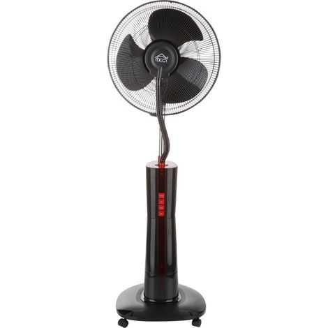 Ventilatore con nebulizzatore e ionizzatore, 3 velocità nero
