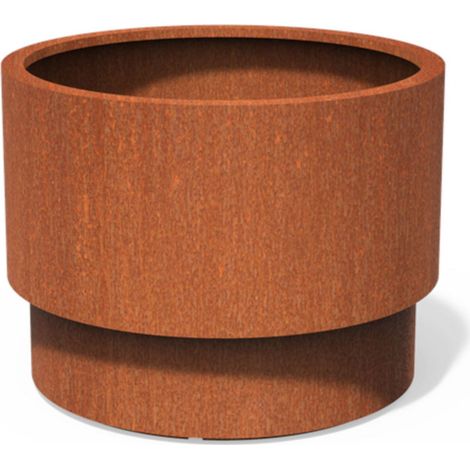 Dipott Pflanzgefäß Extend rund aus Corten-Stahl Pflanzkübel Ø 100 cm (1/2)